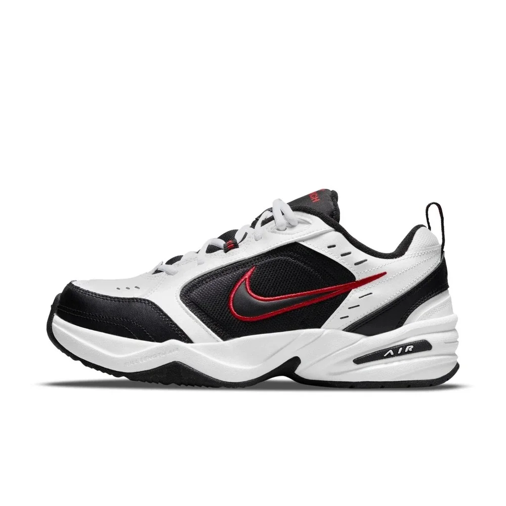 Nike Air Monarch IV 4 Men's Size 9 (4E) WIDE Black Red White Shoes 416355-101